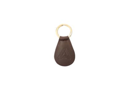 Palace Leather Keyring Brown
