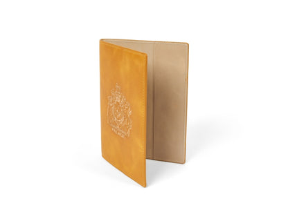 Palace Leather Passport Case Yellow