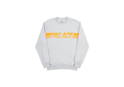 Palace Line Crew Grey Marl/Orange