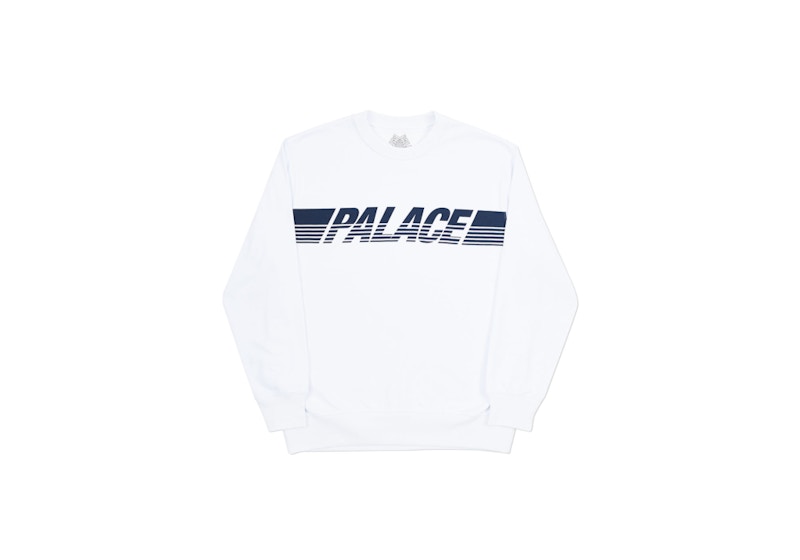 Palace Line Crew White/Navy