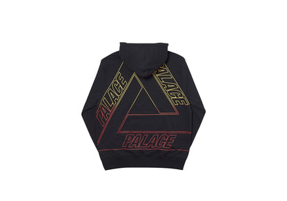Palace Linear Triple Fade Hood Black