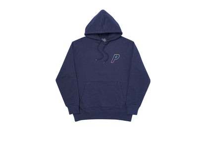 Palace Linear Triple Fade Hood Navy