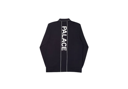 Palace Liner Longsleeve Polo Black