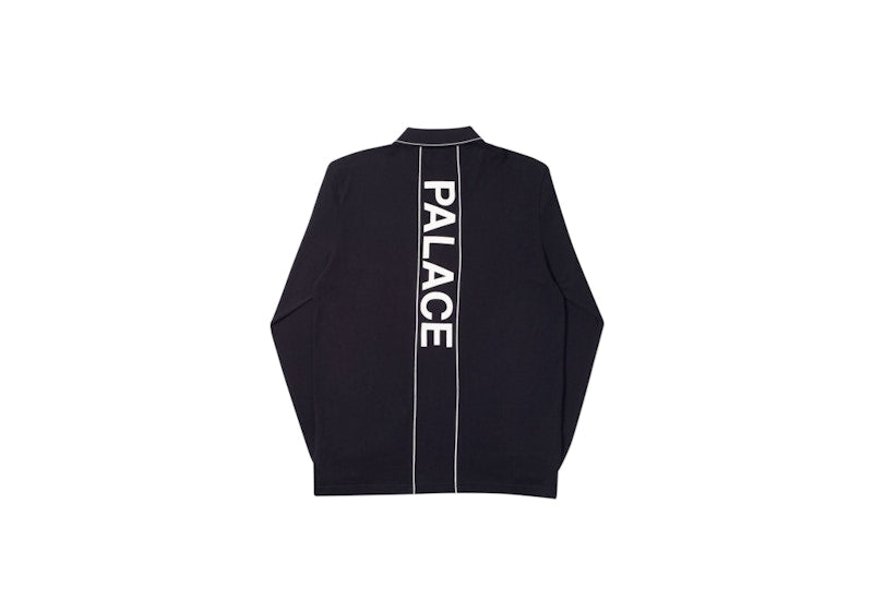 Palace Liner Longsleeve Polo Black