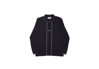 Palace Liner Longsleeve Polo Black