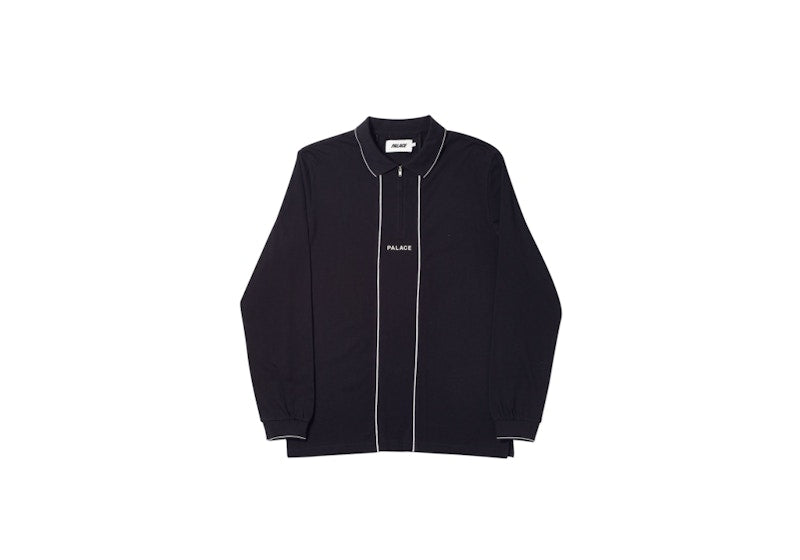 Palace Liner Longsleeve Polo Black