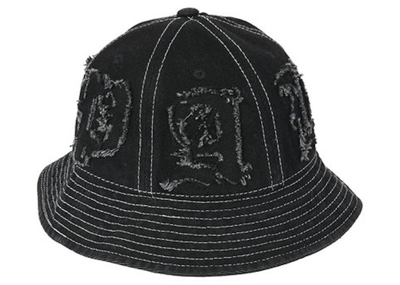 Palace Lique Denim Bucket Hat Black