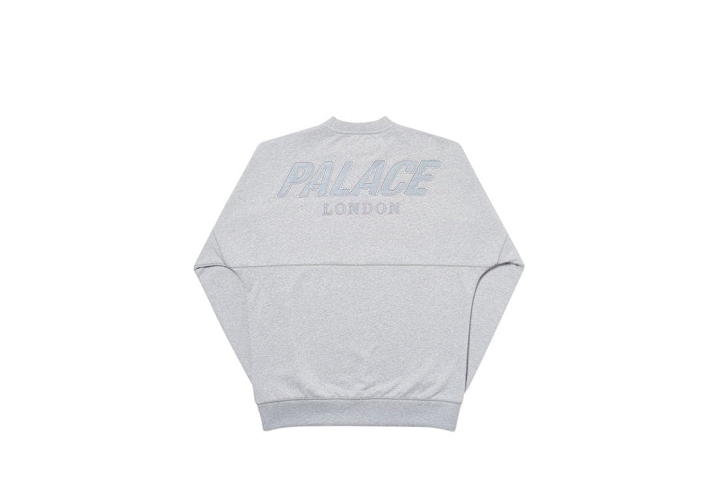 Palace Lon Dons Crew Grey Marl