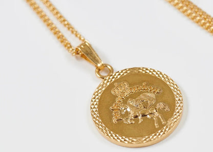 Palace London Crest Necklace Gold