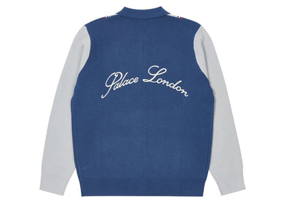 Palace London Knitted Polo Blue