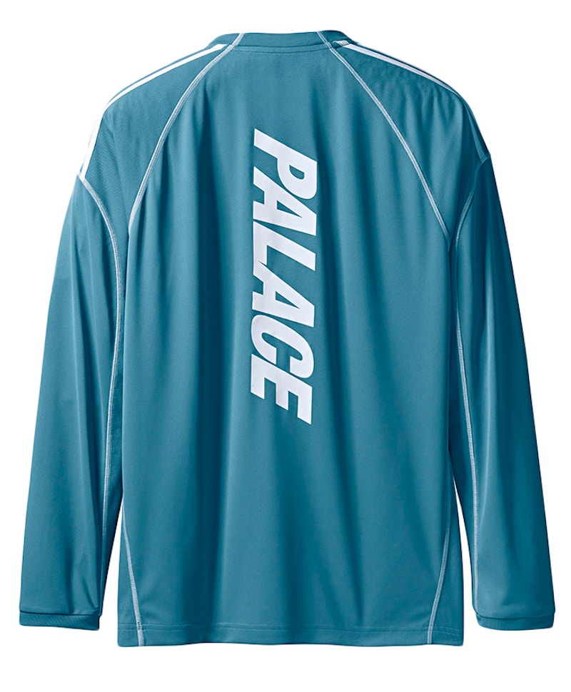 Palace x adidas Longsleeve T-shirt Blanch Sea/White