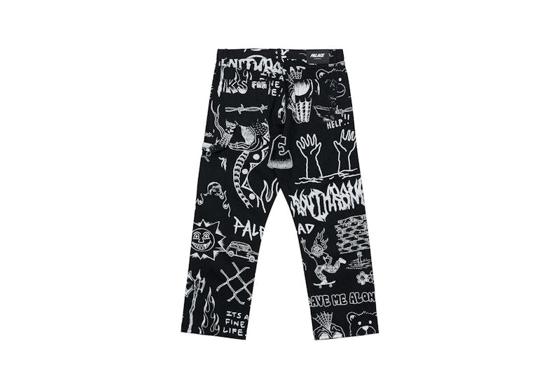 Palace Lotties Carp Jean Stone Wash Black