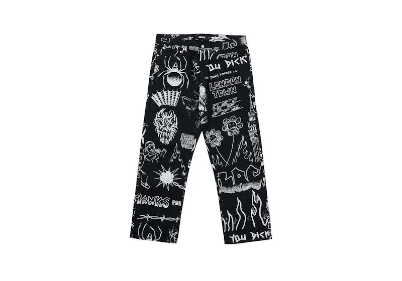 Palace Lotties Carp Jean Stone Wash Black