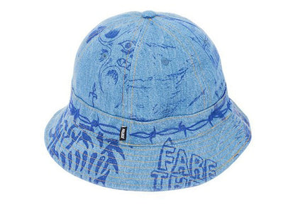 Palace Lotties Denim Bucket Hat Stone Wash