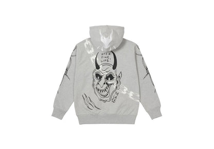 Palace Lotties Devil Hood Grey Marl