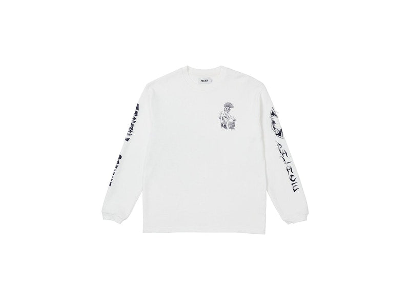 Palace Lotties Thermal Skull Longsleeve White