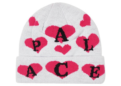 Palace Love Me Jacquard Beanie White