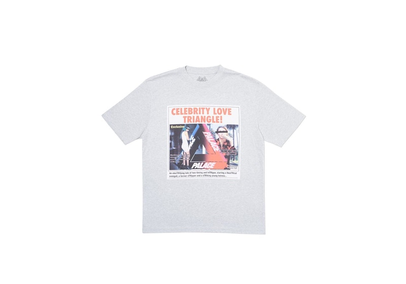 Palace Love Triangle T-shirt Grey Marl