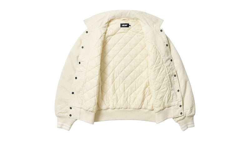 Palace Love Varsity Jacket Soft White