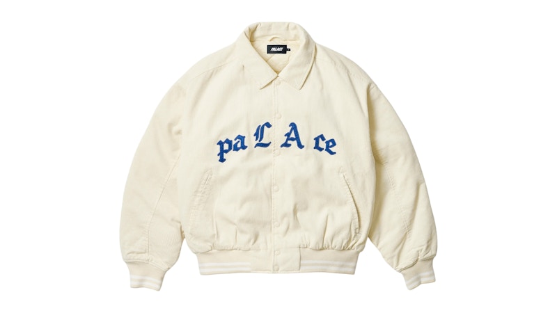 Palace Love Varsity Jacket Soft White