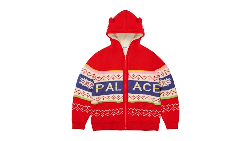 Palace Loves Me Hooded Knit Red