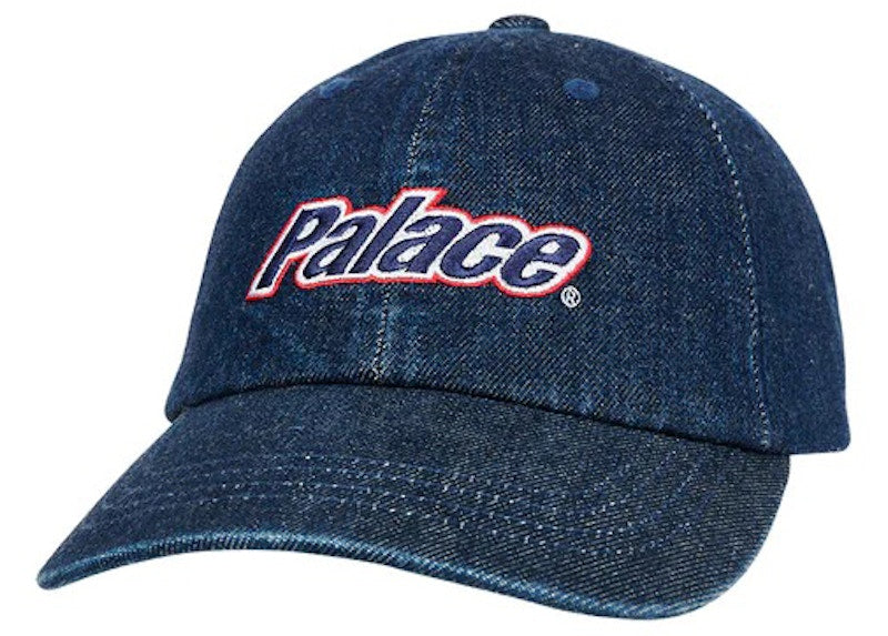 Palace Lowercase Washed Denim 6-Panel Indigo
