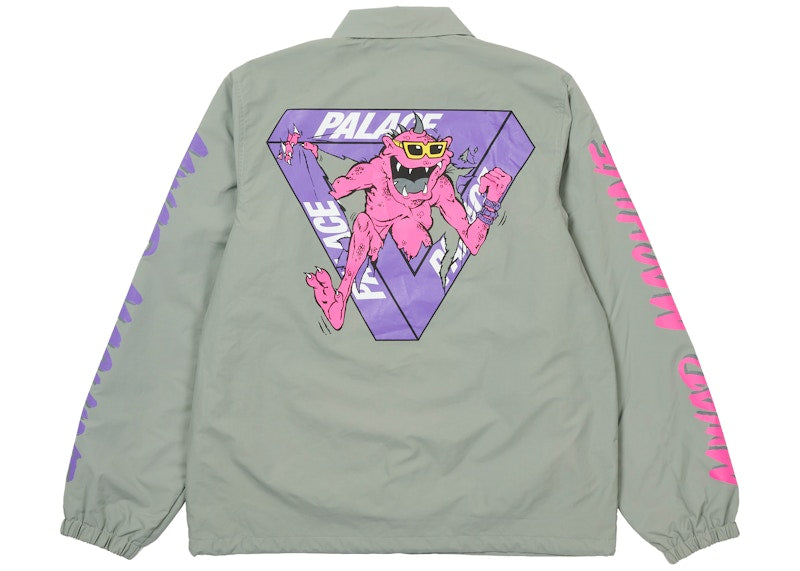 Palace M-Zone Mutant Ripper Coach Jacket Grey