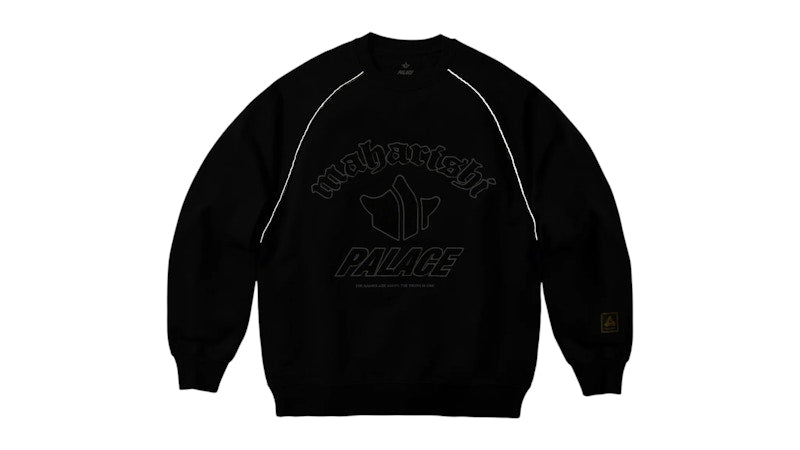 Palace Maharishi Temple Crew Black