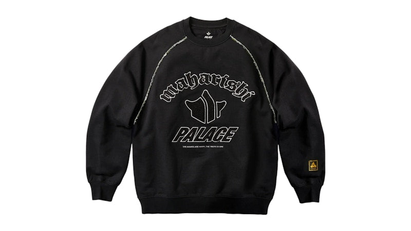 Palace Maharishi Temple Crew Black