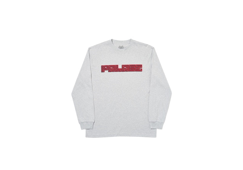 Palace Mazin Longsleeve Grey Marl
