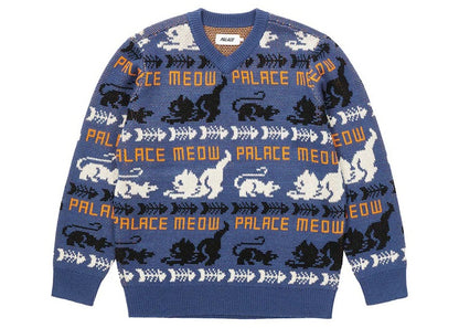 Palace Meow Meow Knit Blue