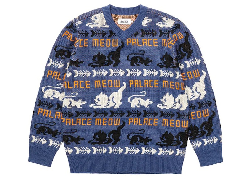 Palace Meow Meow Knit Blue
