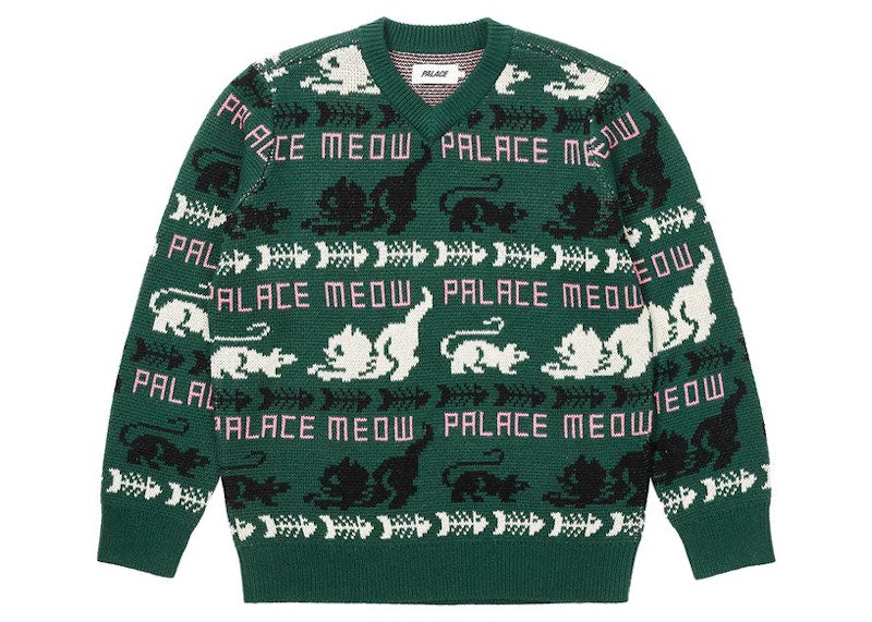 Palace Meow Meow Knit Green