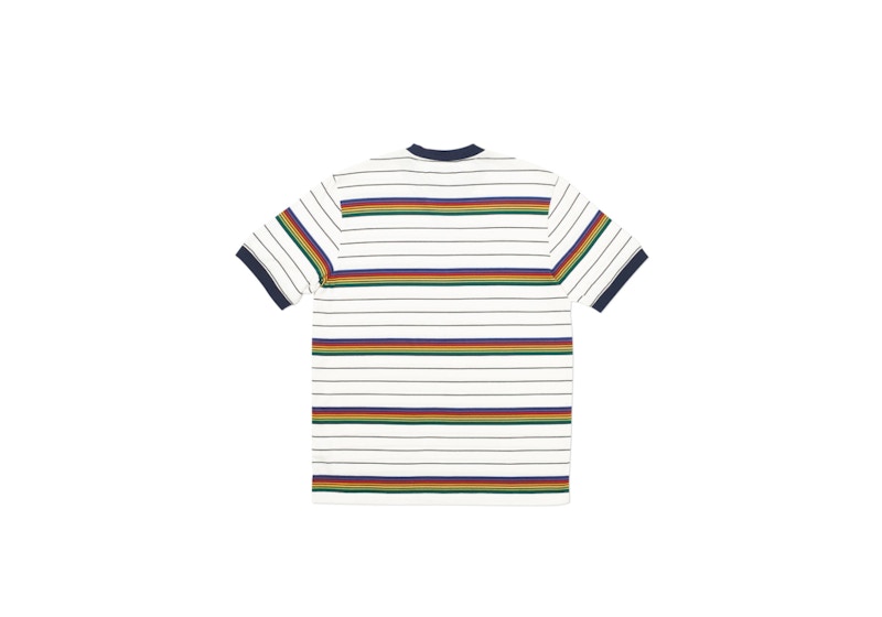 Palace Mershy-Pea Striped T-shirt White