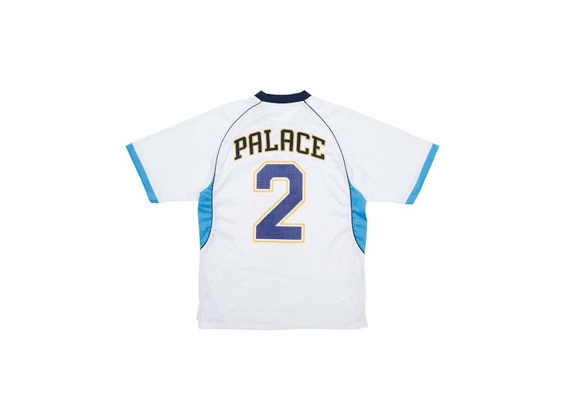 Palace Mesh Football Top White