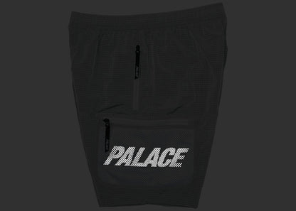 Palace Mesh Pocket Shell Shorts Grey