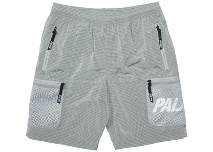 Palace Mesh Pocket Shell Shorts Grey
