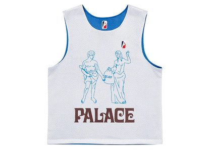 Palace Mesh Practice Vest White/Blue