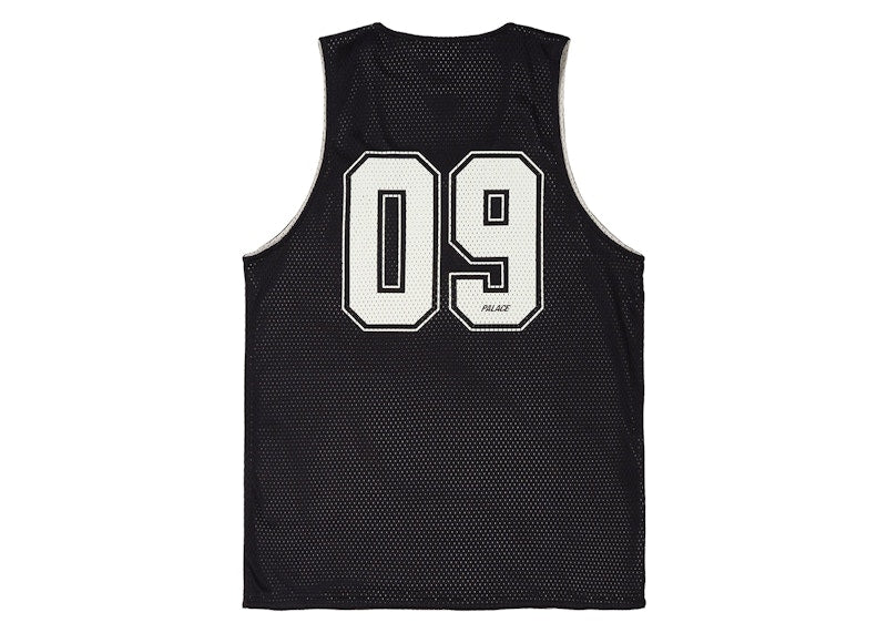 Palace Mesh Reverso Border Vest Black
