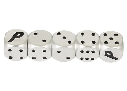 Palace Metal Dice Silver