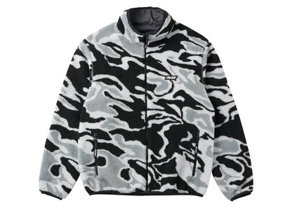 Palace Mirage Reversible Fleece Jacket Black