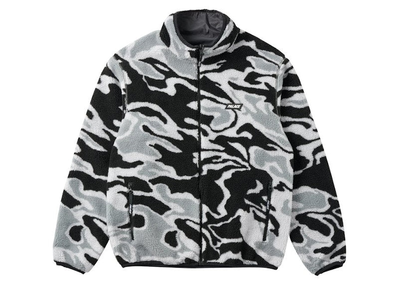 Palace Mirage Reversible Fleece Jacket Black