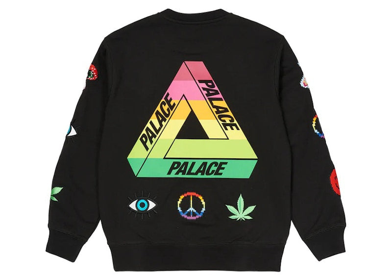Palace Mixed Media Bitmap Crew Black