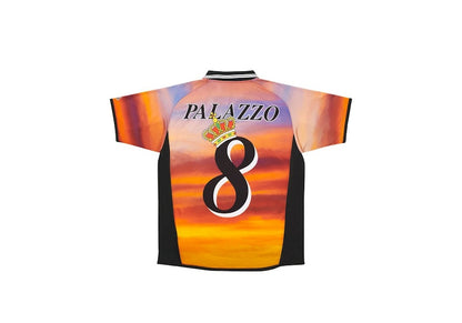 Palace Moschino Football Shirt Orange Cloud