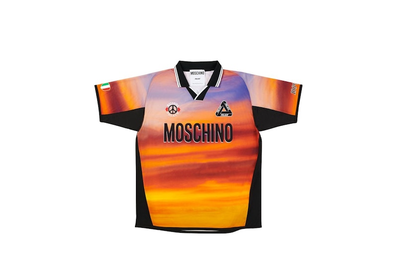 Palace Moschino Football Shirt Orange Cloud