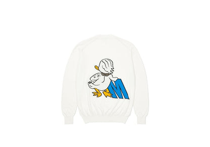 Palace Moschino Knitted Jumper White
