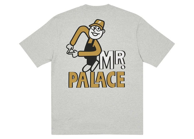 Palace Mr Palace T-shirt Grey Marl