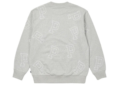 Palace Multi P Flatlock Crew Grey Marl