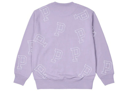 Palace Multi P Flatlock Crew Lilac