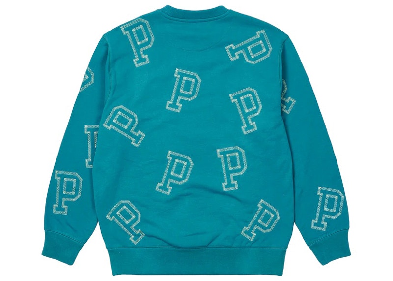 Palace Multi P Flatlock Crew Teal